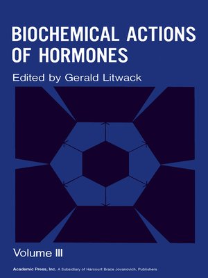 cover image of Biochemical Actions of Hormones, Volume 3